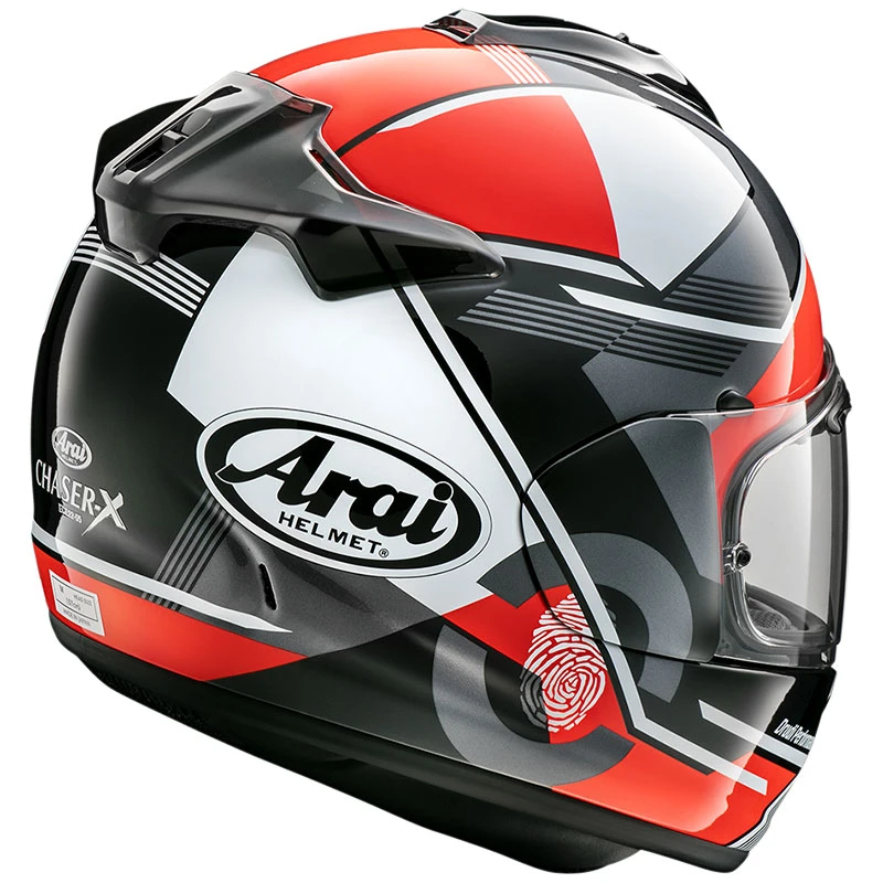 Fibra Casco Arai Chaser X Gene Rosso 4 Fibra Casco Arai Chaser X Gene Rosso - immagine 2