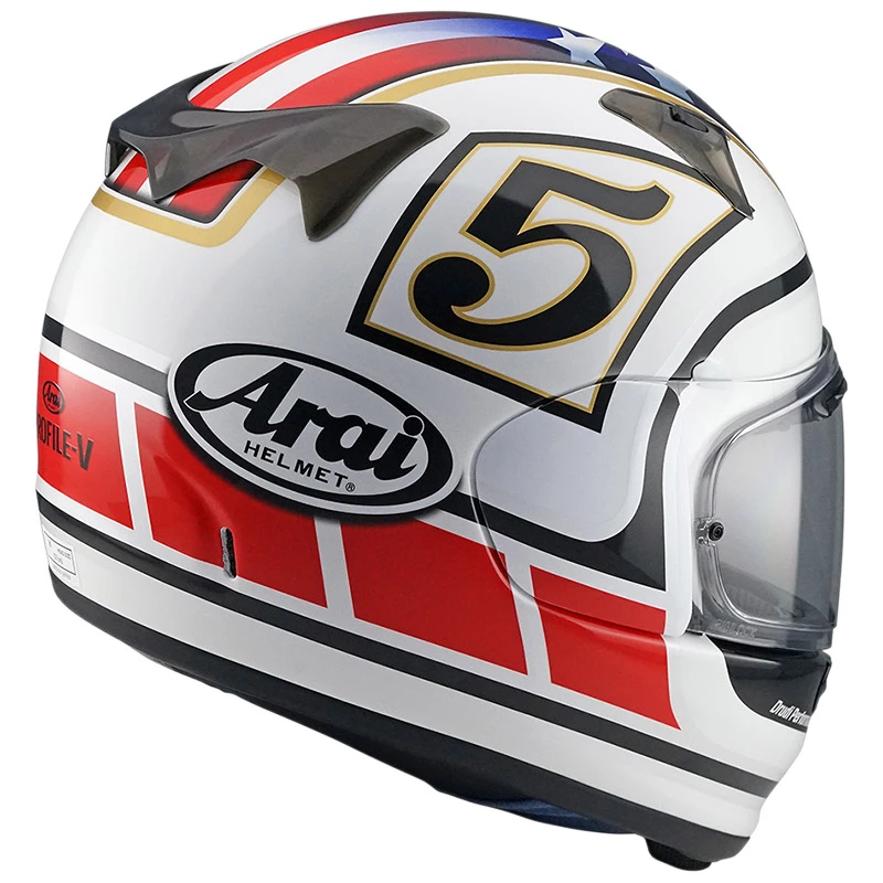Fibra Casco Arai Profile V Edwards Legend Bianco 4 Fibra Casco Arai Profile V Edwards Legend Bianco - immagine 2