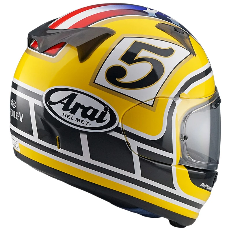 Fibra Casco Arai Profile V Edwards Legend Giallo 4 Fibra Casco Arai Profile V Edwards Legend Giallo - immagine 2