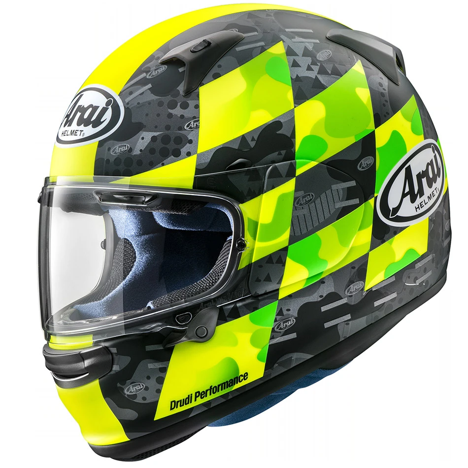 Fibra Casco Arai Profile V Patch Giallo 3 Fibra Casco Arai Profile V Patch Giallo