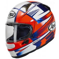 Fibra Casco Arai Profile V Rock Blu Rosso
