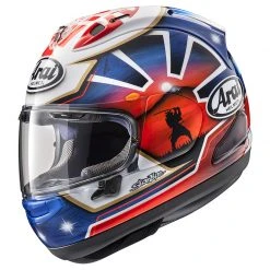 Fibra Casco Arai Rx-7v Evo Pedrosa Blue Spirit